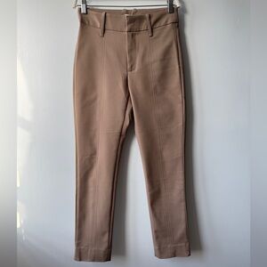 Vince. Women's High-Rise Slim Ankle Pants - Taupe Brown - Size S- Italian Fabric